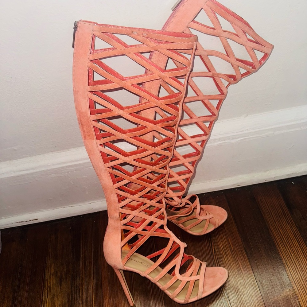 Tamara Mellon Coral Gladiator Heels in perfect condition size 40